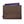 Brown leather wallet with a pink tag on a white background